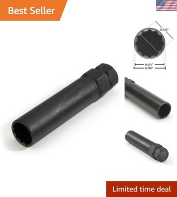 Unlock Your Wheels: 78550 12-Spline Locking Lug Nut Socket, Extra Long Design