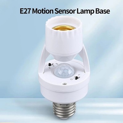 Smart E27 PIR Bewegungsmelder-Fassung 110 220V, mit Lux- & Zeitsteuerung