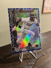 Rookie- Chandler Simpson Blue Holiday Christmas Lights 2025 Topps Rays Foil