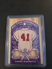 Eddie Matthews 2025 Leaf Lumber All-time Enshrined /5 Game Used Bat