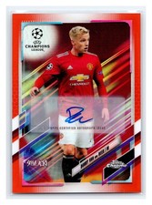 2020-21 Topps Chrome X Steve Aoki UCL Orange 10/25 Donny van de Beek #82