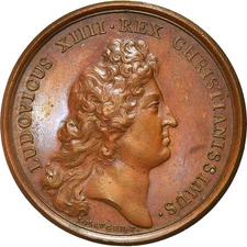 [#181007] France, Medal, Louis XIV, La Nouvelle Ordonnance, 1667, Mauger, AU(55-