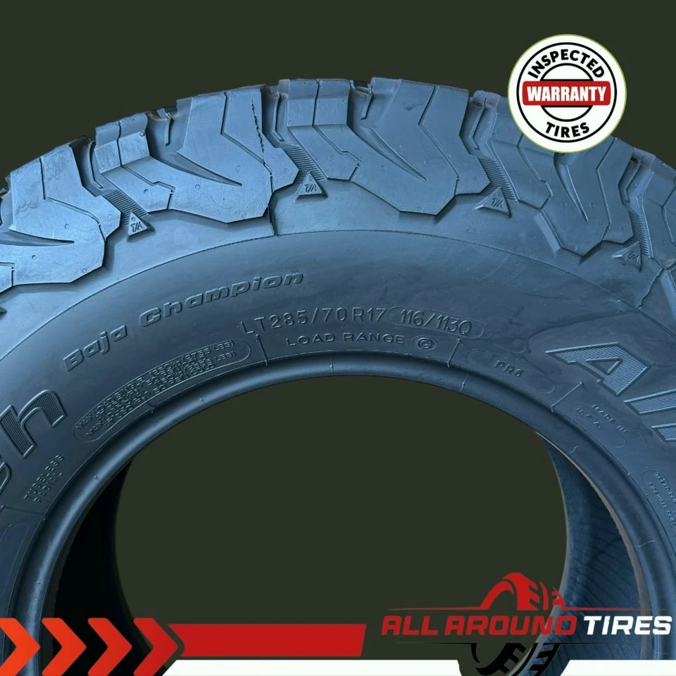 Set of 4 Used BFGoodrich All-Terrain T/A KO2 285/70R17  All-Terrain – #00389 - Image 2 of 4