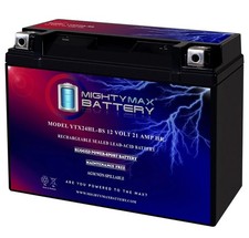 YTX24HL-BS -12 Volt 21 AH, 350 CCA, Rechargeable Maintenance Free SLA AGM Mot...