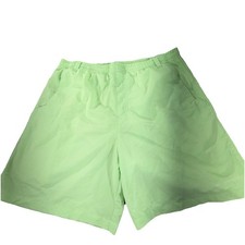 Columbia PFG Omni-Shade Boys XL 18/20 Neon Green Fishing Swim Shorts Mesh Lined