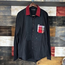 Dsquared2 Men?s Button Up Abstract Plaid Size XXL  Shirt Men?s