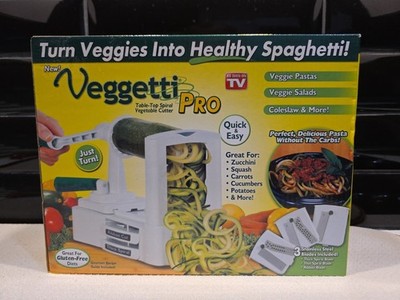 VEGGETTI PRO Table Top Spiral Vegetable Cutter AS SEEN ON TV! New & Sealed!
