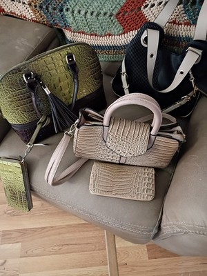 3 New Handbags with Matching Wallets