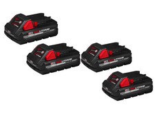 Milwaukee 48-11-1837x2 M18 REDLITHIUM HIGH OUTPUT CP3.0 Battery - 4 PK