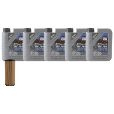 5L Liqui Moly Top Tec 4600 5W30 Wix Engine Oil Change Kit for Golf Jetta 1.9L