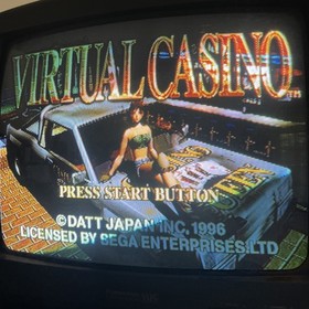 Virtual Casino (Sega Saturn, 1996) CIB Complete w Manual - Tested & Working