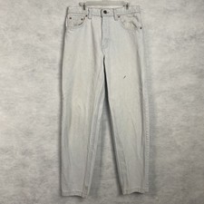 Vtg Levi's 550 Jeans Men 30x30 Made in USA Light Blue Denim 80s 90s Flaw