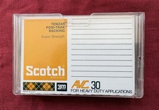 Vintage Scotch AVC 30 Super Strength Blank Cassette Tape 3M Made in the USA New
