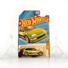 Hot Wheels  Green '90 Honda Civic EF Hatch, 1/10 in 70's VS 90's Series, 28/250