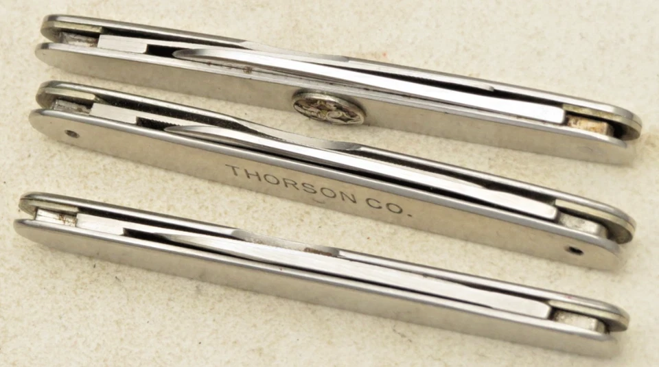 Navajas de acero inoxidable SCHRADE WALDEN de colección - Cuchillos usados - Lote de cuatro cuchillos Foto 4 de 4