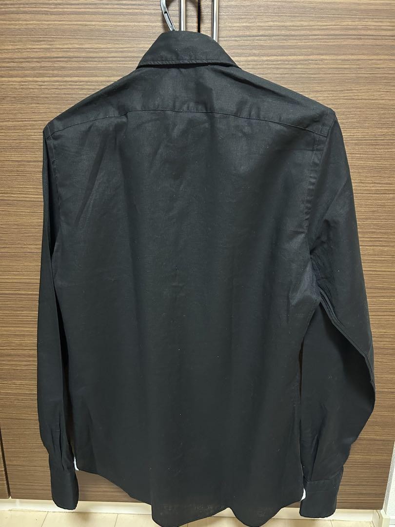 トップス giannetto \"made in italy\" cotton shirts Giannetto Black Linen Cotton Shirt Size 038 41cm Shoulder