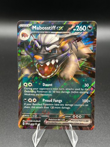 Mabosstiff ex SVP086 Black Star Promo Holo Scarlet & Violet Pokemon TCG NM