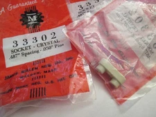 NOS Millen 33302 Ceramic Quartz Crystal Socket HC-6/U 0.050" pins (qty 1)