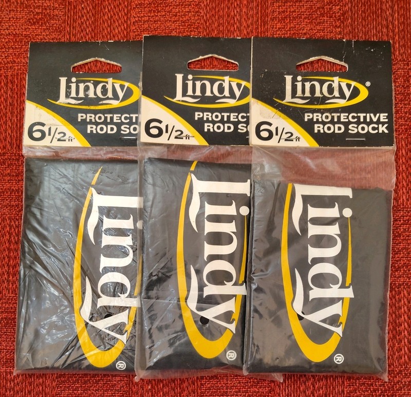 3 - Lindy Protective Rod Socks 6-1/2' LRS65 ( NIP )