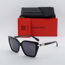 New Salvatore Ferragamo SF1106S 001 Black/Grey 57-14-140 Sunglasses