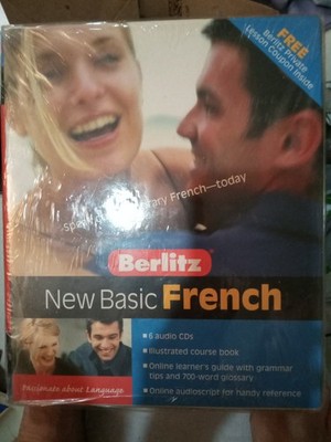 Berlitz New Basic French BOOK 6 Cd Case Paperback 2003 Open Box Used