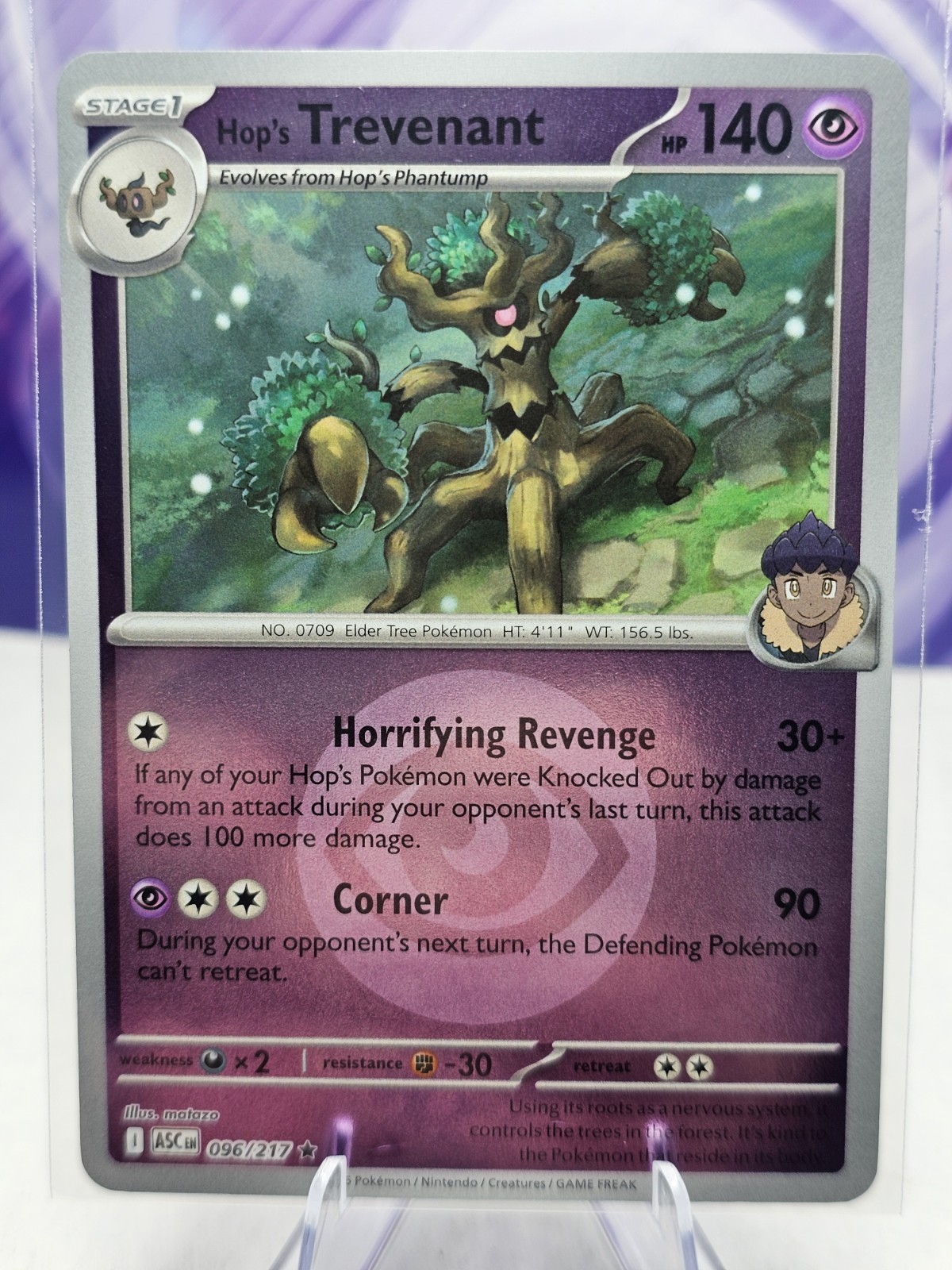 Hop's Trevenant (Energy Symbol Pattern) 096/217 Me: Ascended Heroes Reverse NM