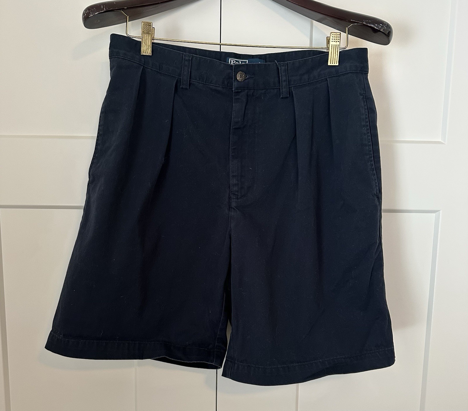 Vintage Ralph Lauren POLO by Ralph Lauren TYLER SHORT Two-pleat Chino Shorts 32