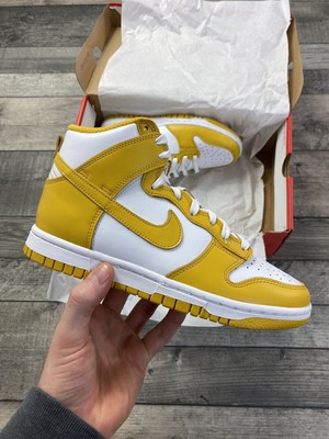 NIKE SNEAKER DUNK HIGH DARK SULFUR DAMEN GRÖßE UK3,5 US6 EUR36,5 DD1869-106