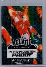 Will Gasparino 2025 Leaf Optichrome Baseball 1/1 Pre Production Proof