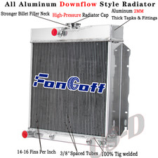 2 Row Radiator Fit 65-69 Dodge Coronet 1965-67 Plymouth Satellite 5.2l 6.3l At