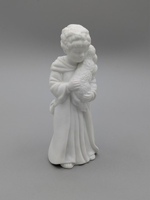 Avon Christmas Nativity Collectibles White Shepherd Boy 5  by 2'' by 2'' with Box