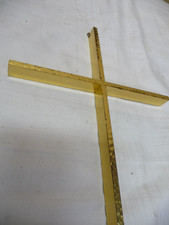 5295.         Altes Kreuz Messing   Kruzifix Kreuz  Wandkreuz