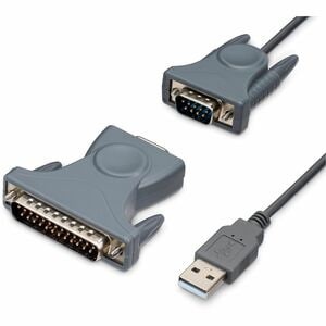 Startech 3 Fuß 91 cm 1 Port USB zu Seriell Kabel Db9/Db25 RS232 zu USB Konverter Pro