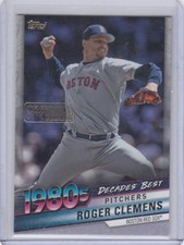 2020 Roger Clemens Topps Decades Best CELEBRATION GOLD SP /100 - RCLE Red Sox