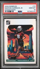 PSA 10 2024 Panini Donruss - Downtown! Marvin Harrison Jr. #12 (RC)