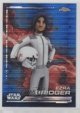 2024 Chrome Star Wars Rebel Blaster Blue Pulsar Refractor Ezra Bridger 125 11s9
