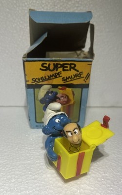 VTG RARE Jokey Smurf Jack In The Box Gargamel Trick Prank Peyo Schleich Schlumpf