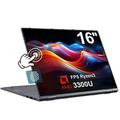 Jumper 16 Zoll 2-in-1 Laptop AMD Ryzen3 16GB RAM 512GB SSD DE-Tastatur Win 11