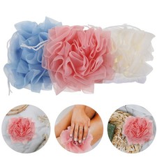 Reusable Pe Exfoliating Shower Sponge with Soap Pocket 2 in 1 Bath Loofah