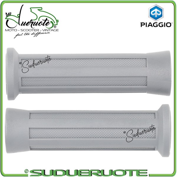 Manopole Vespa PK 50 XL Rush N 1988-1990 Paar Graue Lenkergriffe Grau Piaggio-image