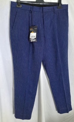 Harry Brown Blue Pinstripe Suit Trousers W:34  L:32 