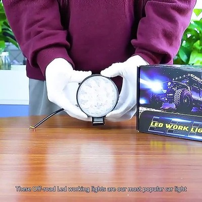 2 X 27W Weiß Rund 12v 24v LED Mini Arbeit Fahr Spot Licht