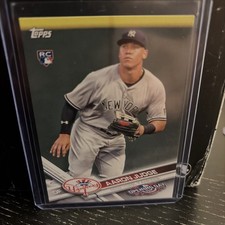 AARON JUDGE 2017 TOPPS ROOKIE NEW YORK YANKEES TEAM SET BASEBALL CARD NYY-16. rookie card picture
