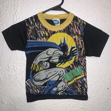Vintage 1991 Batman Returns DC Comics Single Stitch Youth PCA Apparel Shirt 6