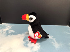 Puffer the Puffin Bird Ty Beanie Babies Baby 6 inch Plush Toy 1997