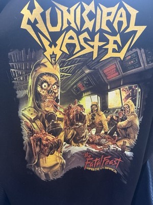 Independent Trading Co Municipal Waste Fatal Feast Graphic Zip Hoodie Black XL