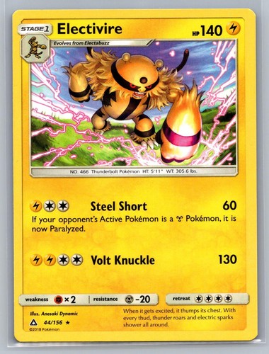 Electivire 44/156 Rare Ultra Prism Pokemon NM