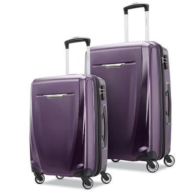 #ad Samsonite Winfield 3 DLX Hardside Expandable Luggage Purple2 Piece Set 20 25 $169.99
