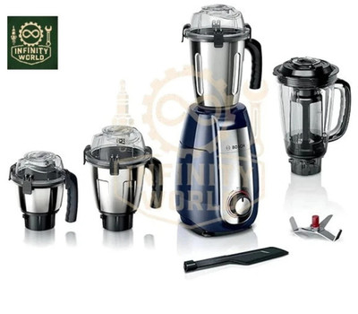 Bosch Appliances TrueMixx Pro Mixer-Grinder MGM8642BIN 750W, 4 Behälter, (Blau)
