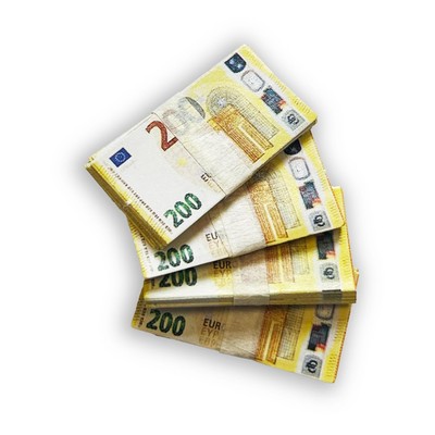 Scratch Cash Micro 200 Euro 25 x 4 Bündel - 100 Spielscheine in der Größe 3 x...